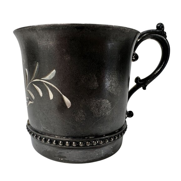 Antique Queen City Silver‎ Co 9027 Quadruple Plate Sterling Cincinnatus Etched - Picture 2 of 16